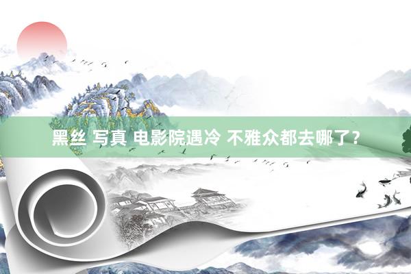 黑丝 写真 电影院遇冷 不雅众都去哪了？