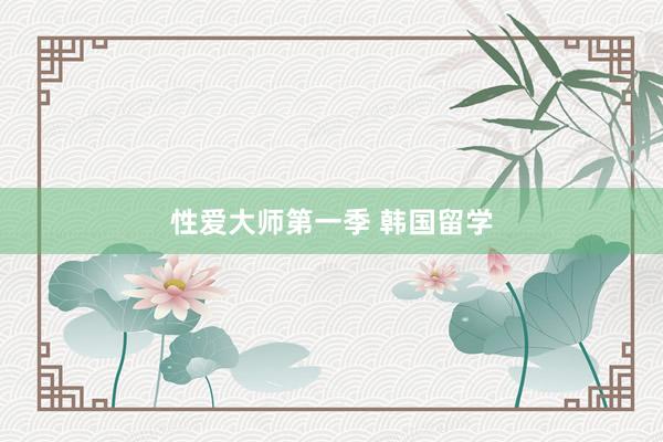 性爱大师第一季 韩国留学