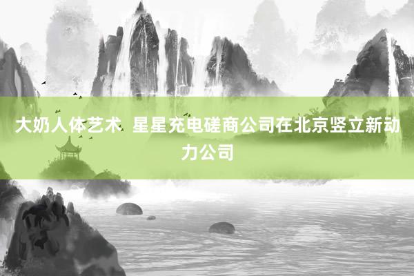 大奶人体艺术  星星充电磋商公司在北京竖立新动力公司